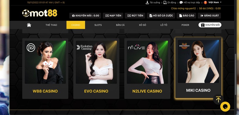 Mot88 casino và những cơ hội đánh bạc không thể tốt hơn